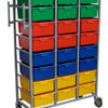 KCART/4TIER - 28 Trays 7 x 4 with Fold Up Hanging Rail