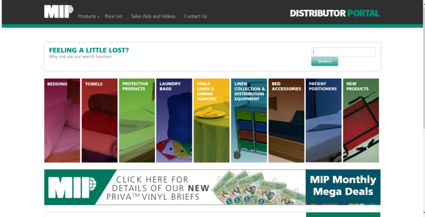 MIP Portal Front Page