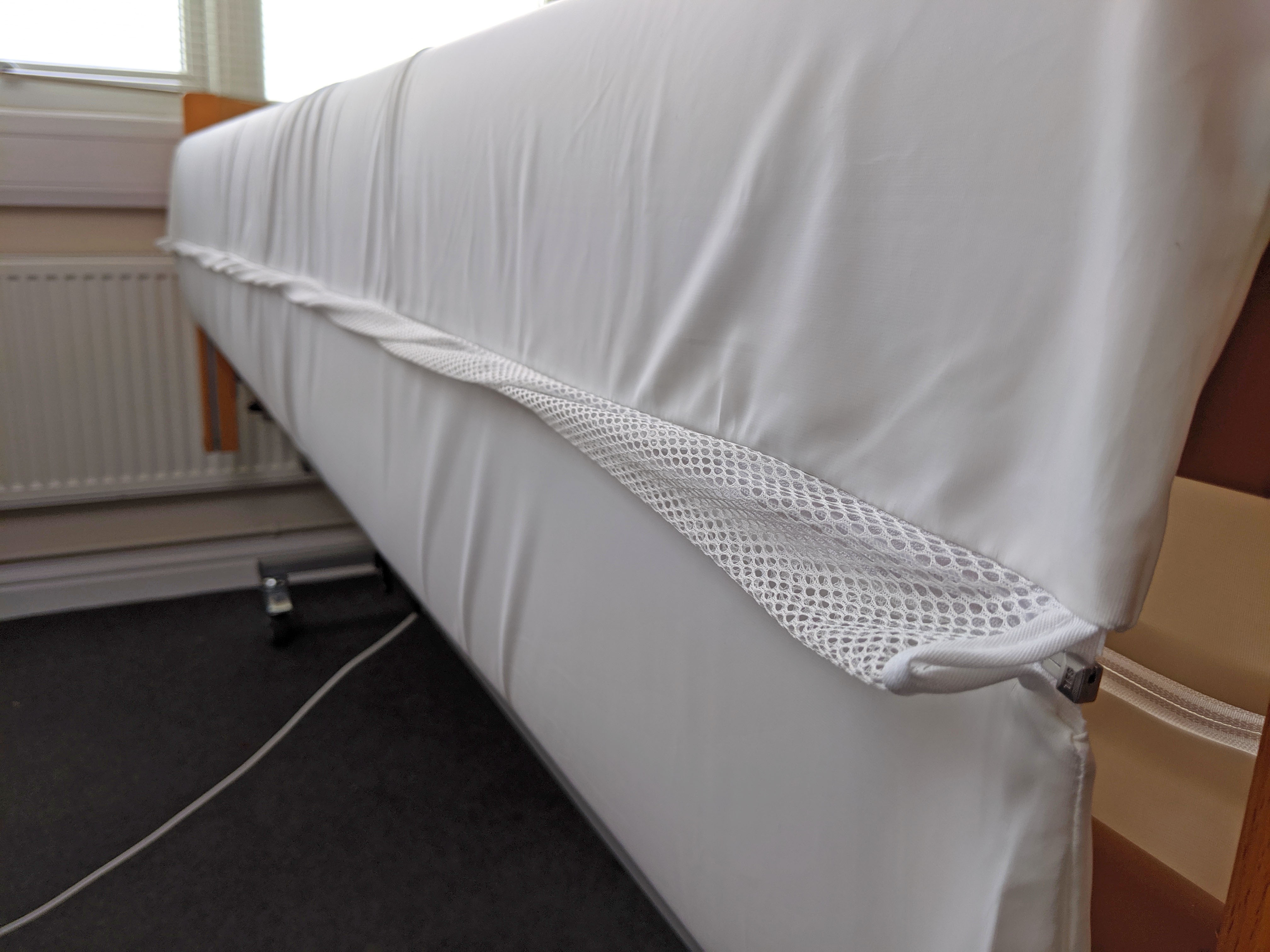 MRSA Resistant Mesh Full length Bed Rail Protectors MIP UK Ltd